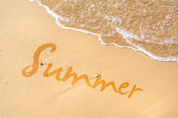 Summer sing on the beach