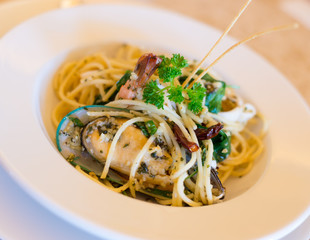 Spaghetti seafood