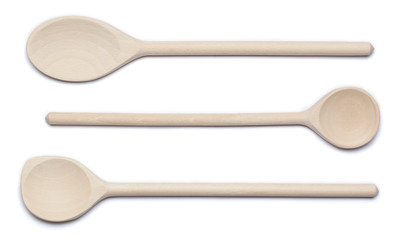 Kitchen utensils: Wooden cooking spoons