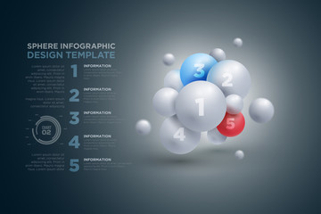 Sphere infographics template