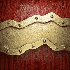 gold and wood background