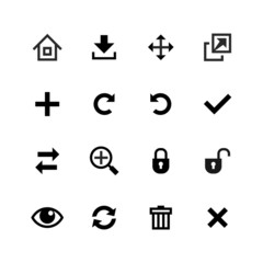Web icons set. Toolbar, edit and customize