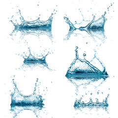 Water splashes collection