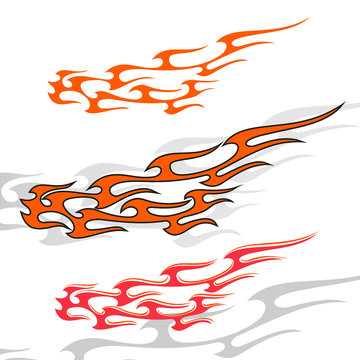 flame decals for motorcycles and cars