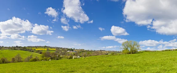Fotobehang Idyllic rural landscape, Cotswolds UK © travelwitness