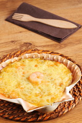 Concha de vieira rellena de marisco
