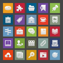 Icon set for web or mobile applications.