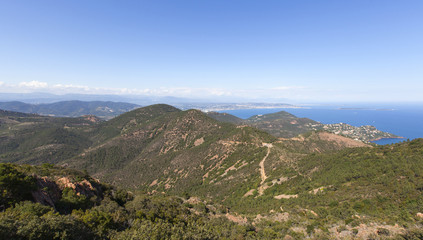 Fototapeta na wymiar Massif de l'Esterel, Agay, south of France