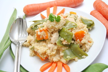 couscous mit Gemüse
