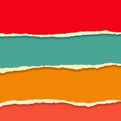 Torn paper set. Background for your business presentation.