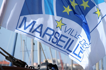 flag of marseille, france, 2013