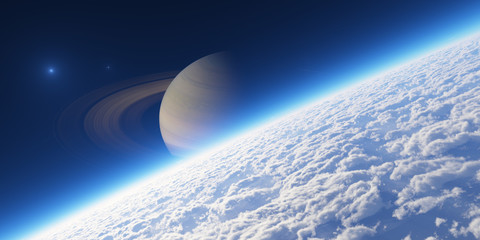 Atmosphere. Elements of this image furnished by NASA.