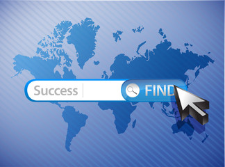 search for success blue business