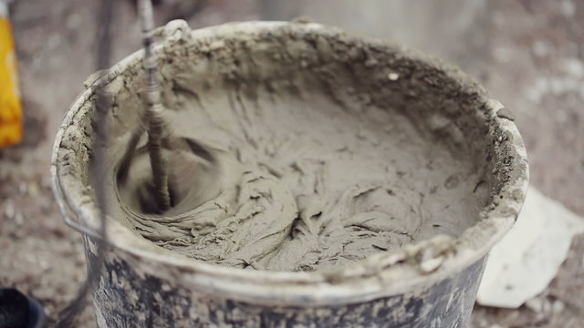 Mixing cement
