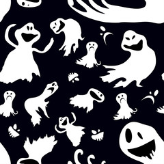 Scary. Seamless vector wallpaper