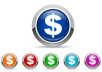 dollar icon set