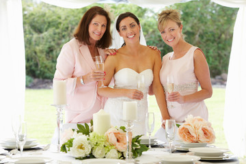 Multi Generation Women At Wedding