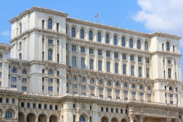 Fototapeta na wymiar Bukareszt, Rumunia - Pałac Parlamentu