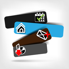 Blank for text with infographic elements