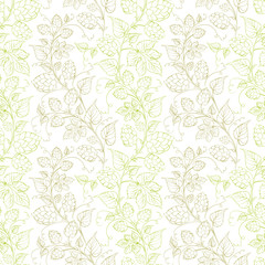 Fototapeta premium Hop seamless pattern.