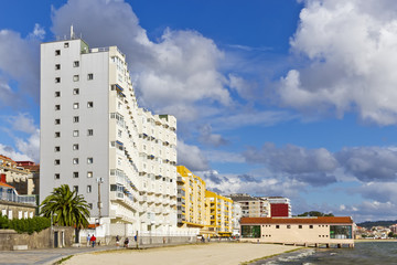 Fototapeta na wymiar Buildings on Compostela Beach