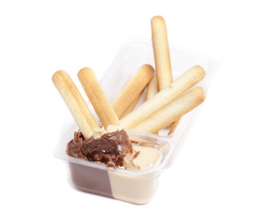 breadsticks white and black