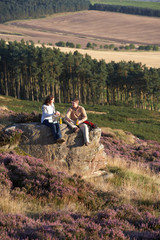 Couple Stopping For Lunch On Countryside Walk