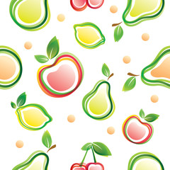 fruits seamless background