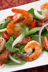 Shrimp and Spinach Salad