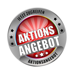 Bügel Button Aktionsangebot Rot