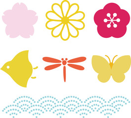 和風のワンポイント © logistock