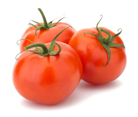 Tomato vegetables isolated on white background