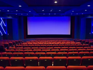 Photo sur Plexiglas Théâtre Auditorium de cinéma vide