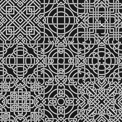 Set of celtic seamless pattern