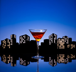 Metropolis Manhattan Cocktail