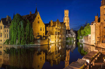 Fototapeta premium Rozenhoedkaai Bruges Belgia