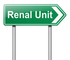 Renal Unit sign.