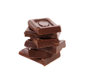 Stack of chocolate bars