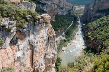 Foz of Lumbier, nature reserve in Navarre (Spain)