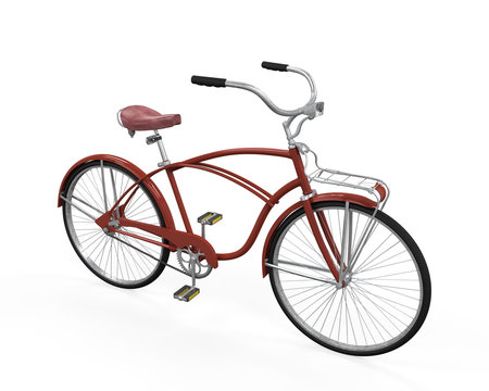 Vintage Bicycle Isolated