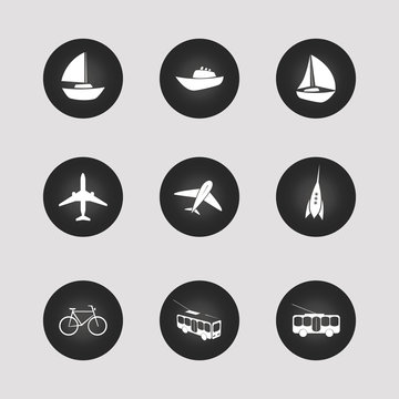 Transportation Icons Set