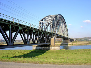 Railway bridge over river Rhine - 55391423