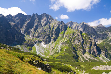 Fototapeta na wymiar Bielovodska valley in High Tatras, Slovakia