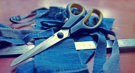 Jeans & scissors