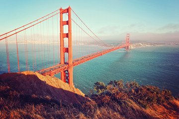 Golden Gate Bridge im Abendlicht - San Francisco
