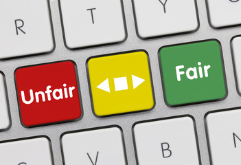 Unfair vs fair keyboard key