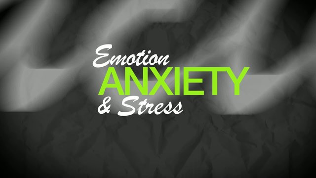 Anxiety stress management angst mental tag cloud animation