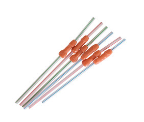 drinking straws in shape of penises for a hen party