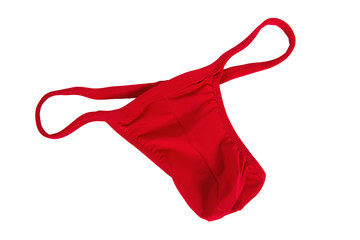 Red thong-bikini