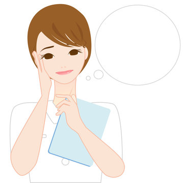 白衣 女性 イラスト 考える かわいい Stock Vector Adobe Stock 白衣 女性 イラスト 考える かわいい Stock Vector Adobe Stock